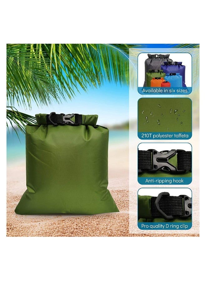 Waterproof Dry Bag Backpack, Lightweight Outdoor Storage Bags Ultimate Dry Bags for Rafting Boating Camping, Suitable for Camping, Climbing, Rafting, Convenient to Store Personal Belongings - 6Pcs - Image 5